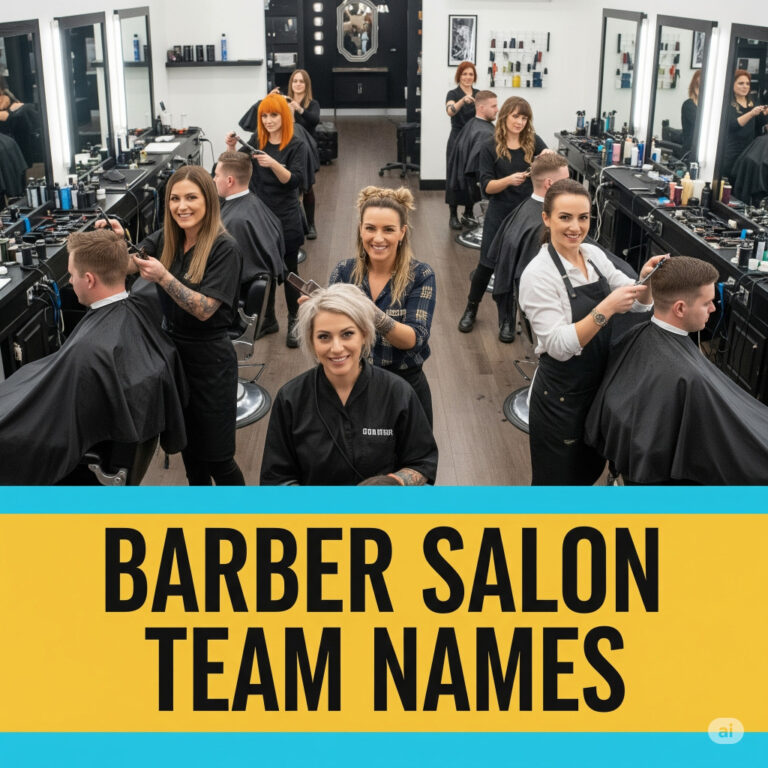 Barber Salon Team Names