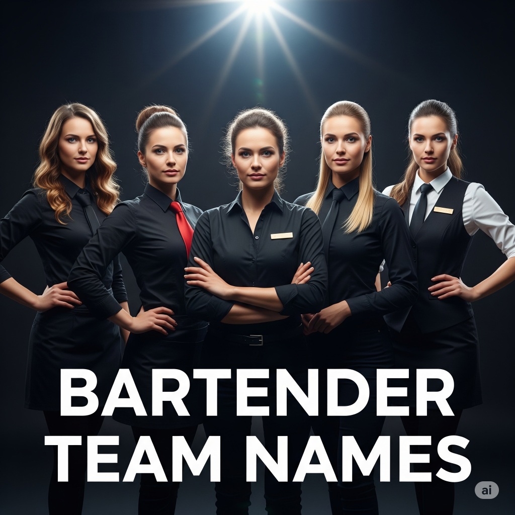 Bartender Team Names