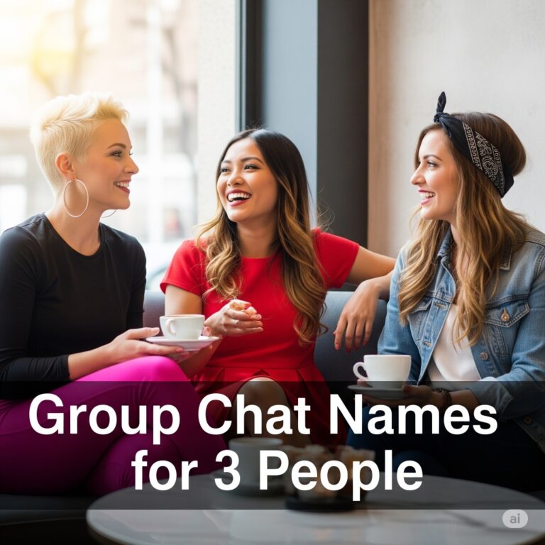 Group Chat Names for 3 People