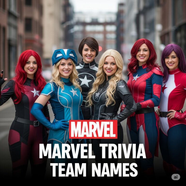 Marvel Trivia Team Names