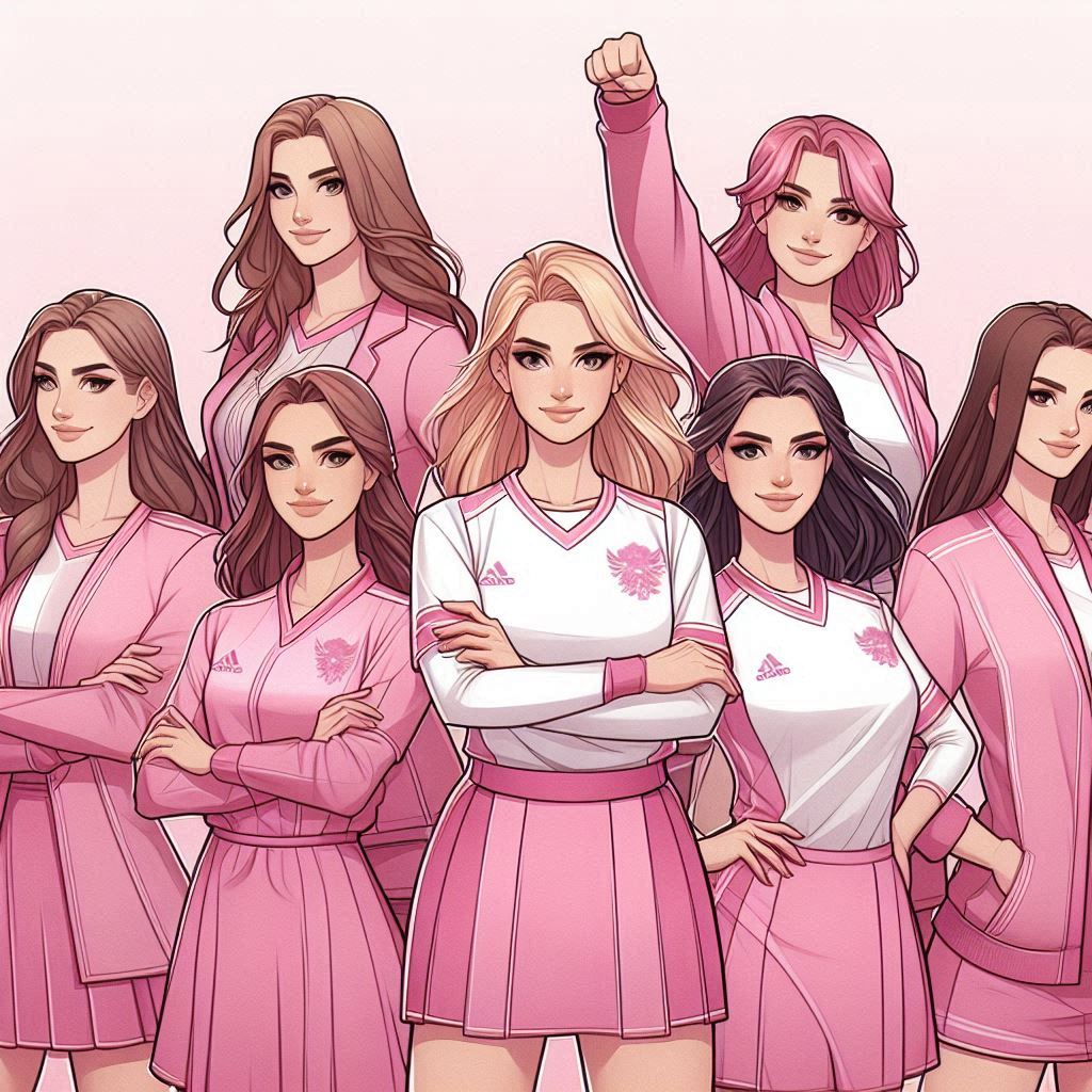 cute pink team names