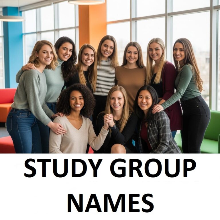 Study Group Names: Creative and Fun Ideas for Your Academic Crew