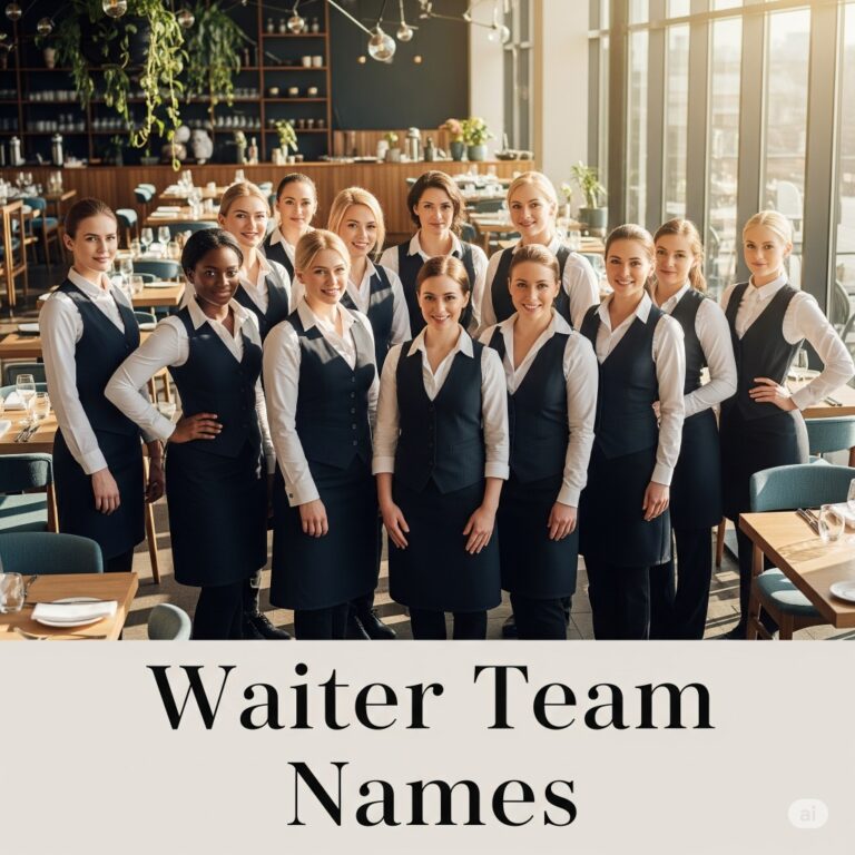 Waiter Team Names