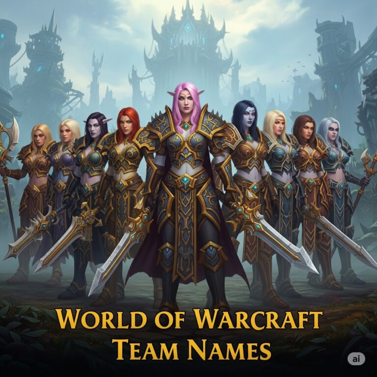 world of warcraft team names