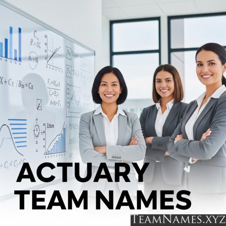 Actuary Team Names: Analyzing Risk Together
