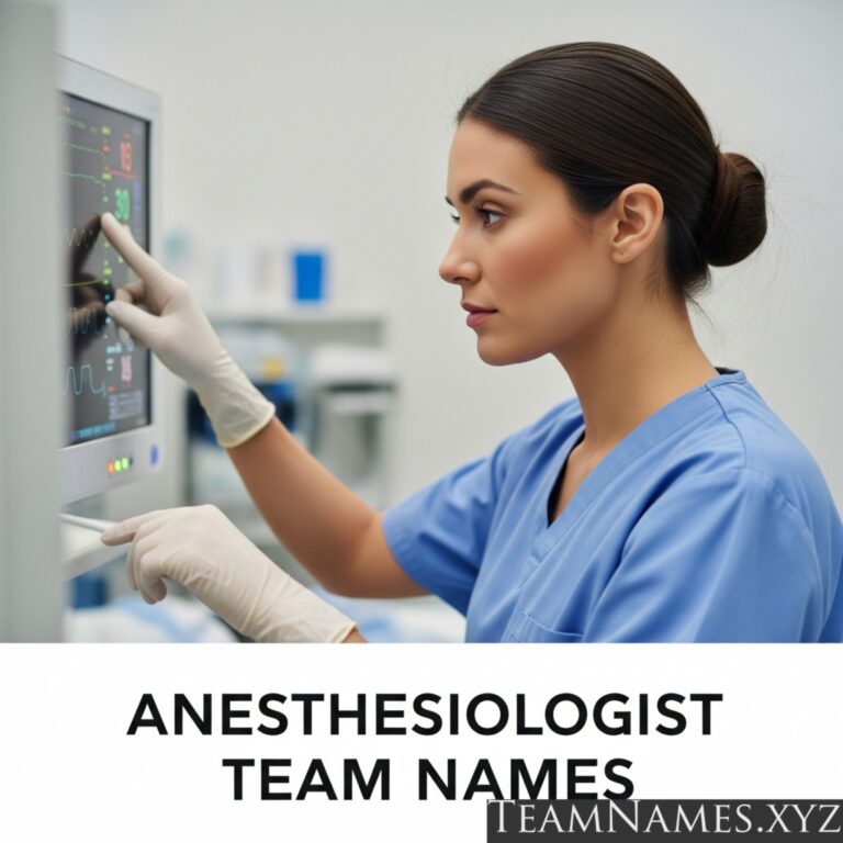 Anesthesiologist Team Names: Experts in Comfort and Care