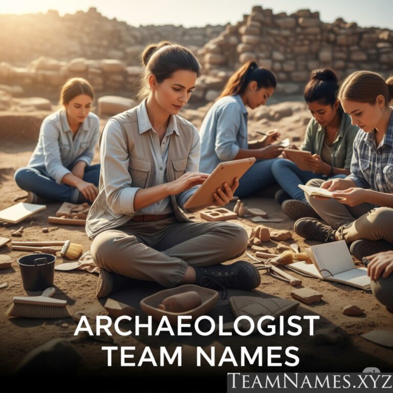 Archaeologist Team Names