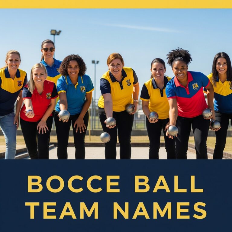 Bocce Ball Team Names