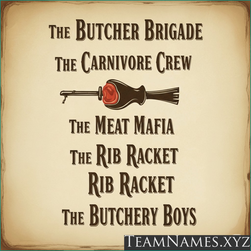 Best Butcher Team Names