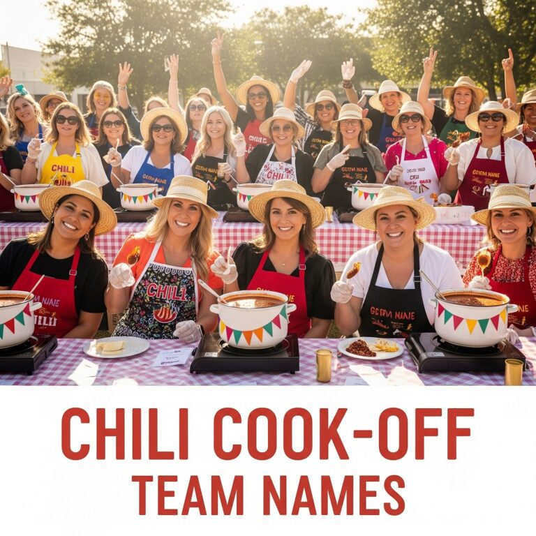 chili cook off team names