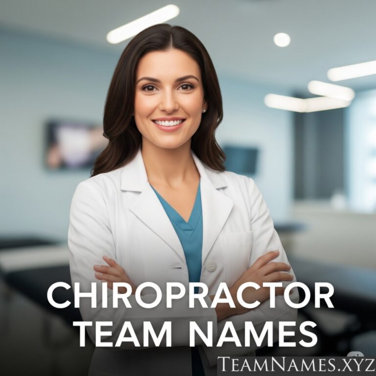 Chiropractor Team Names