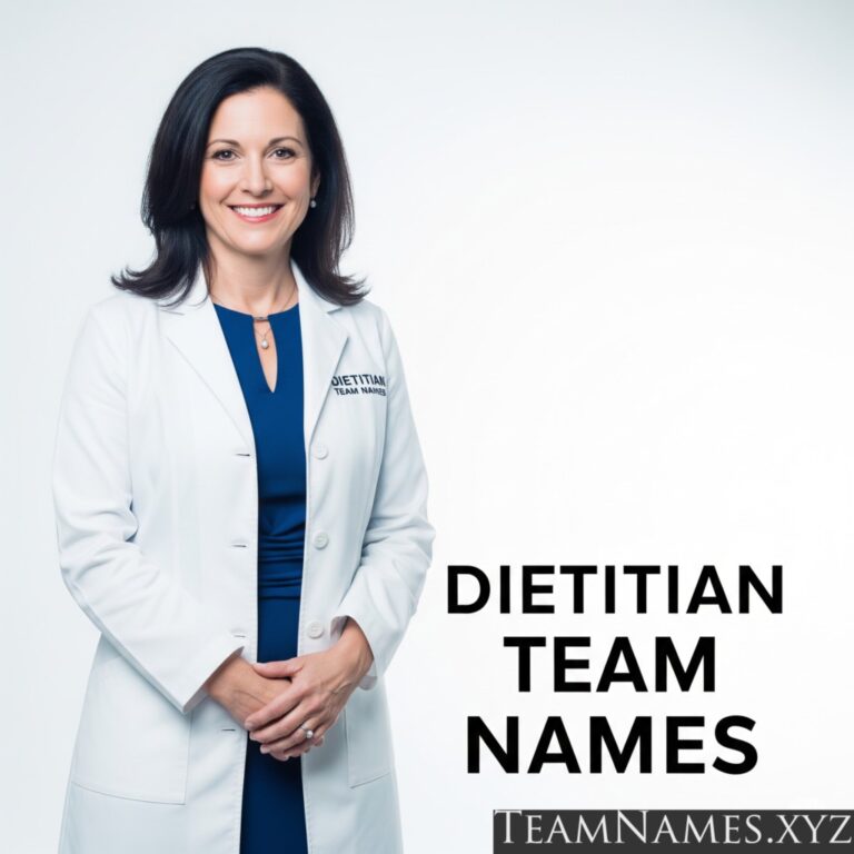 Dietitian Team Names: Nourishing Success