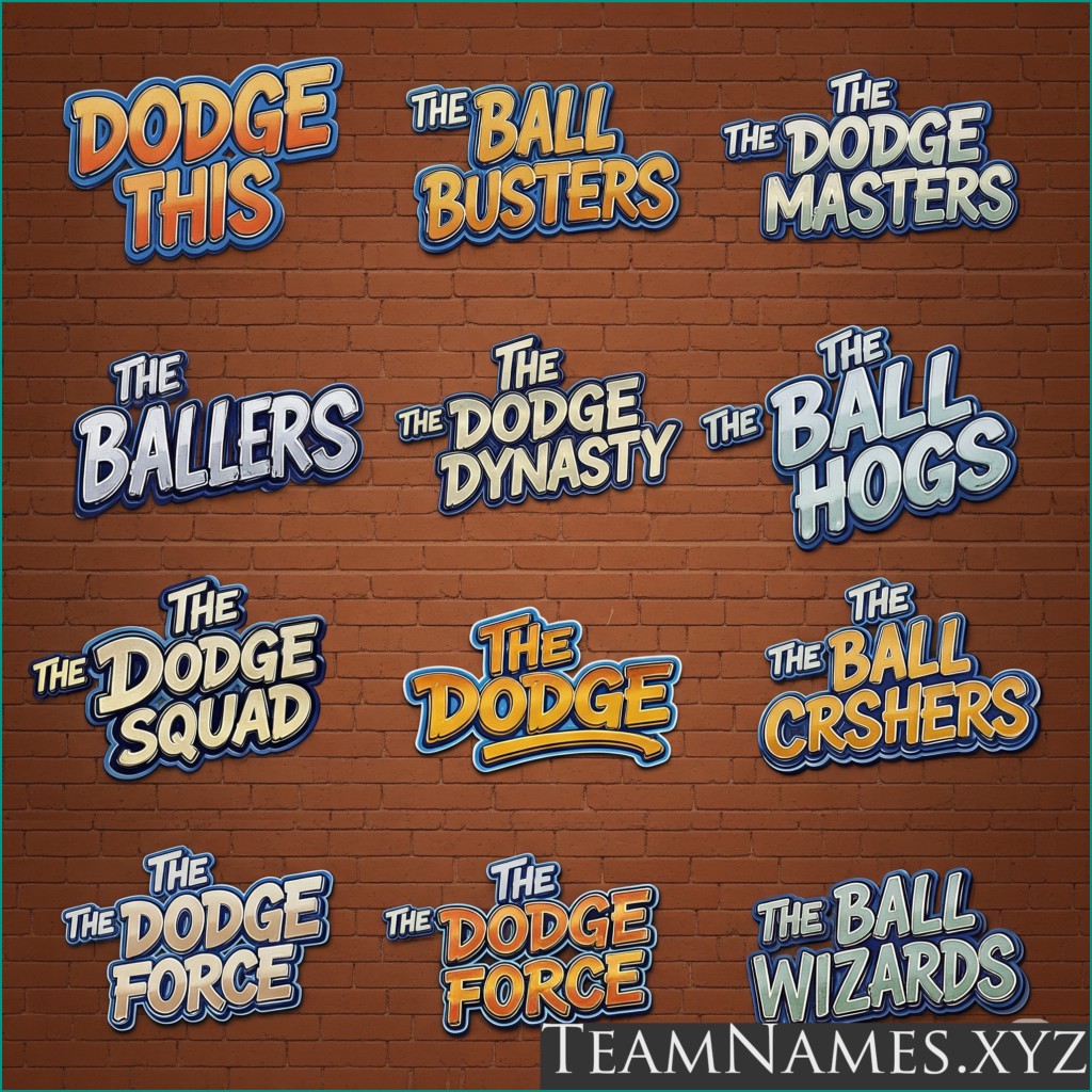Beat and Cool Dodgeball Team Names
