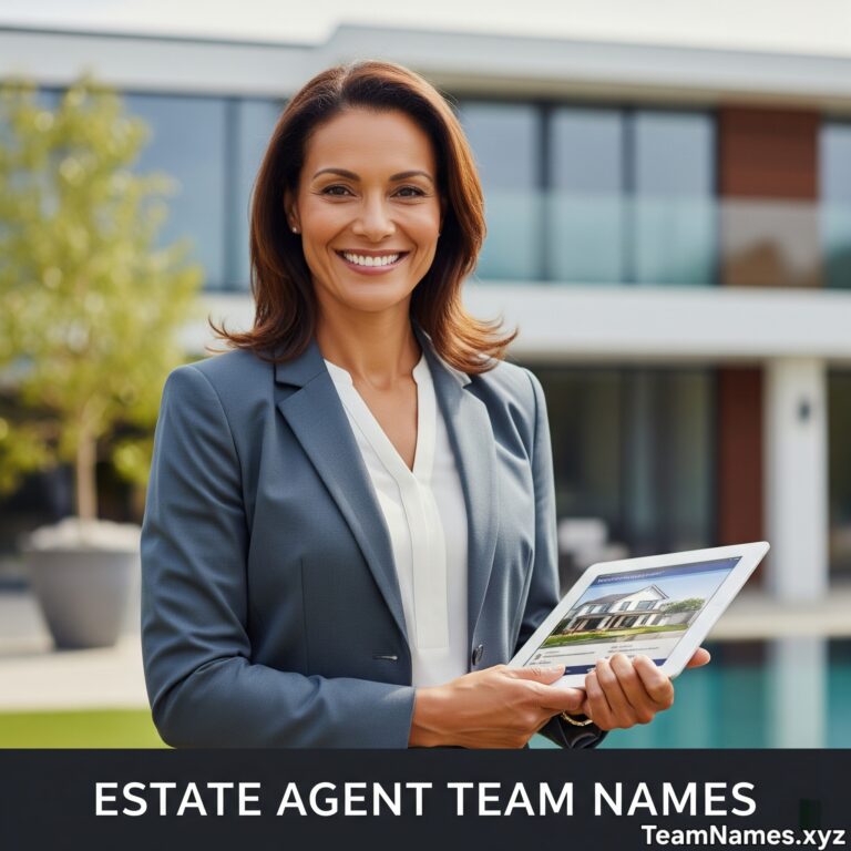 Estate Agent Team Names: Closing Deals Together