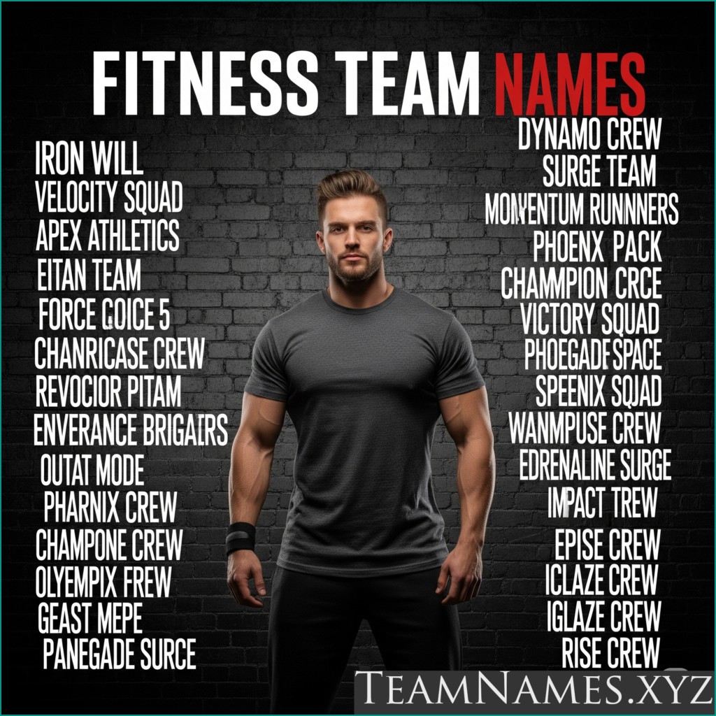 Unique and Rare Fitness Team Names