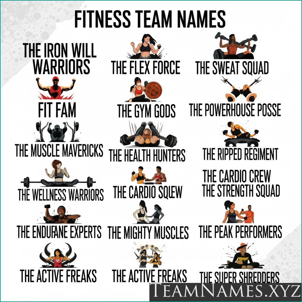 Cool and Best Fitness Team Names