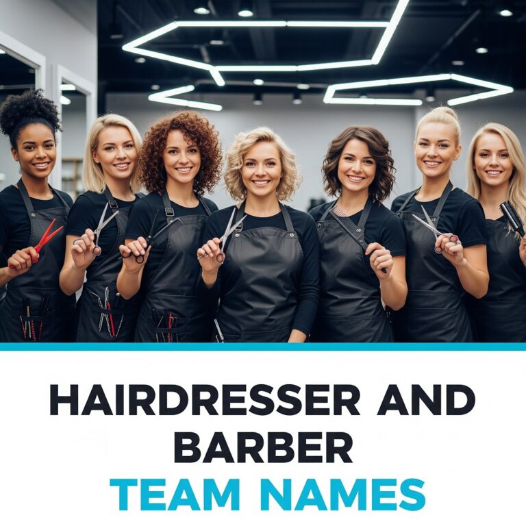 Hairdresser and Barber Team Names