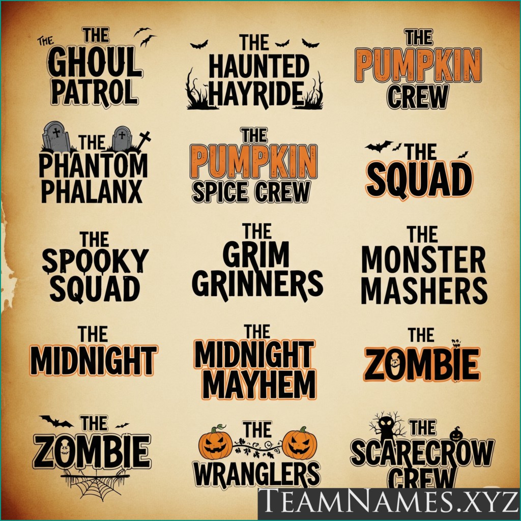 Halloween Team Names