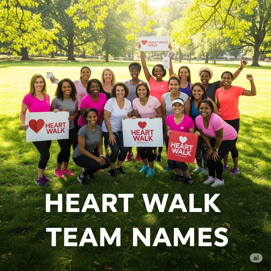 heart walk team names