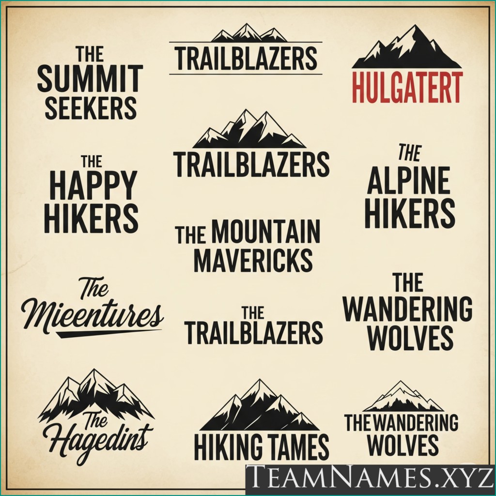 Clever Hiking Team Names