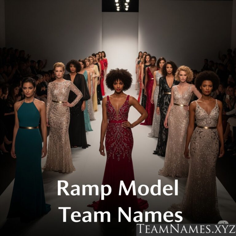 Model Team Names: Striking a Pose Together