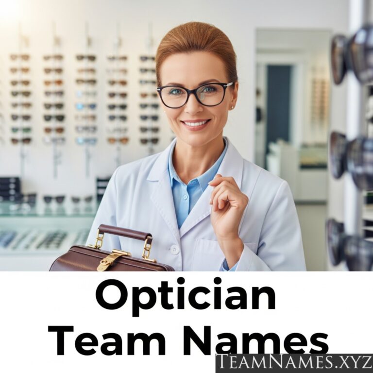 Optician Team Names: Visionaries at Work
