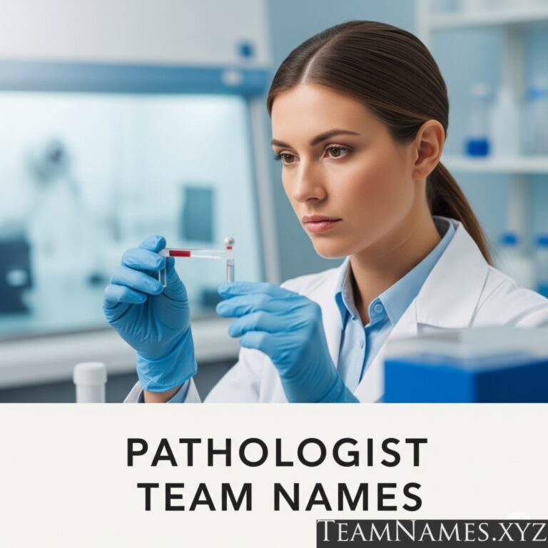 Pathologist Team Names: Guardians of Health and Diagnosis