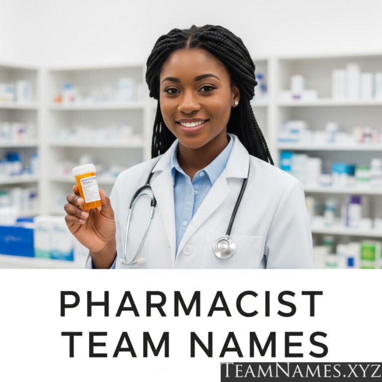 Pharmacist Team Names: Dosage of Creativity