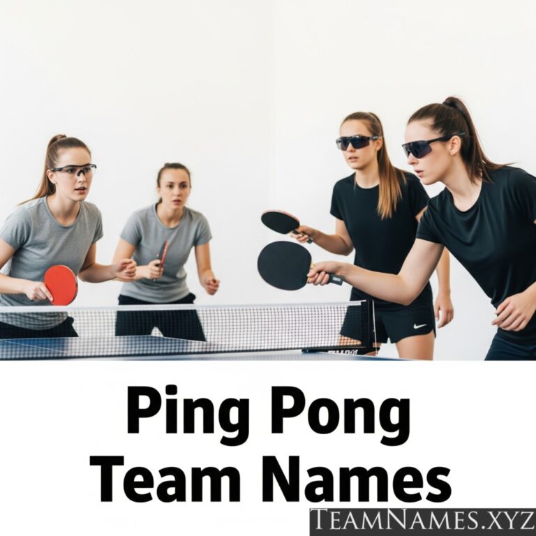 Ping Pong Team Names: Rallying for Fun!