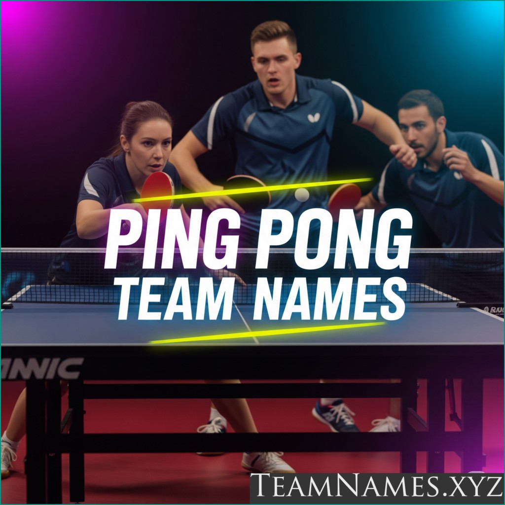 Clever Ping Pong Team Names