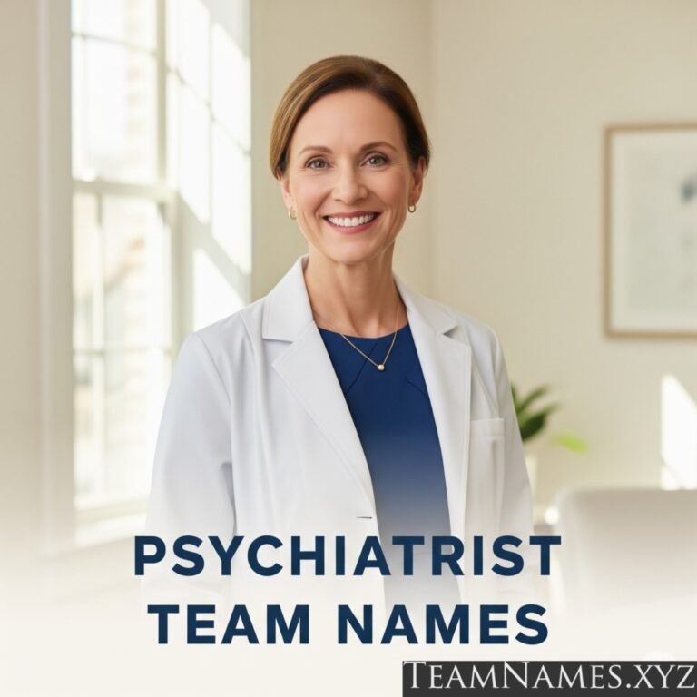 Psychiatrist Team Names: Advocates for Mental Health