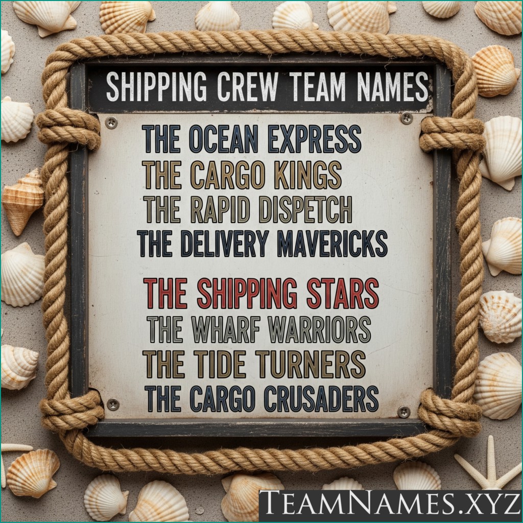 Funny Ship Crew Team Names
