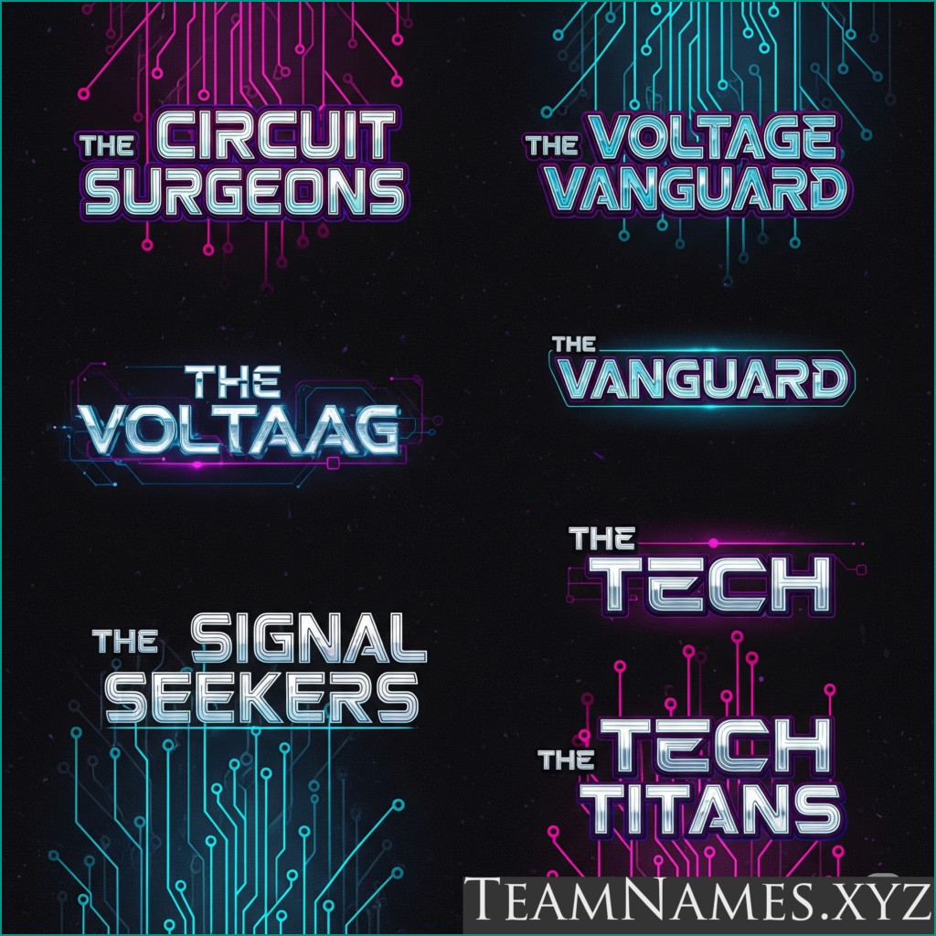 Clever Technician Team Names