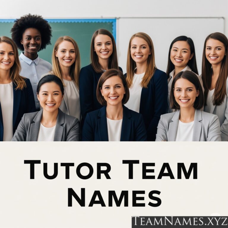 Tutor Team Names: Inspiring Learning Together